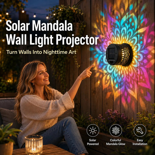 Riona™ Solar Mandala Wall Light