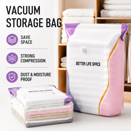 SpaceSaver Compression Bags – Reclaim Up to 80% More Space