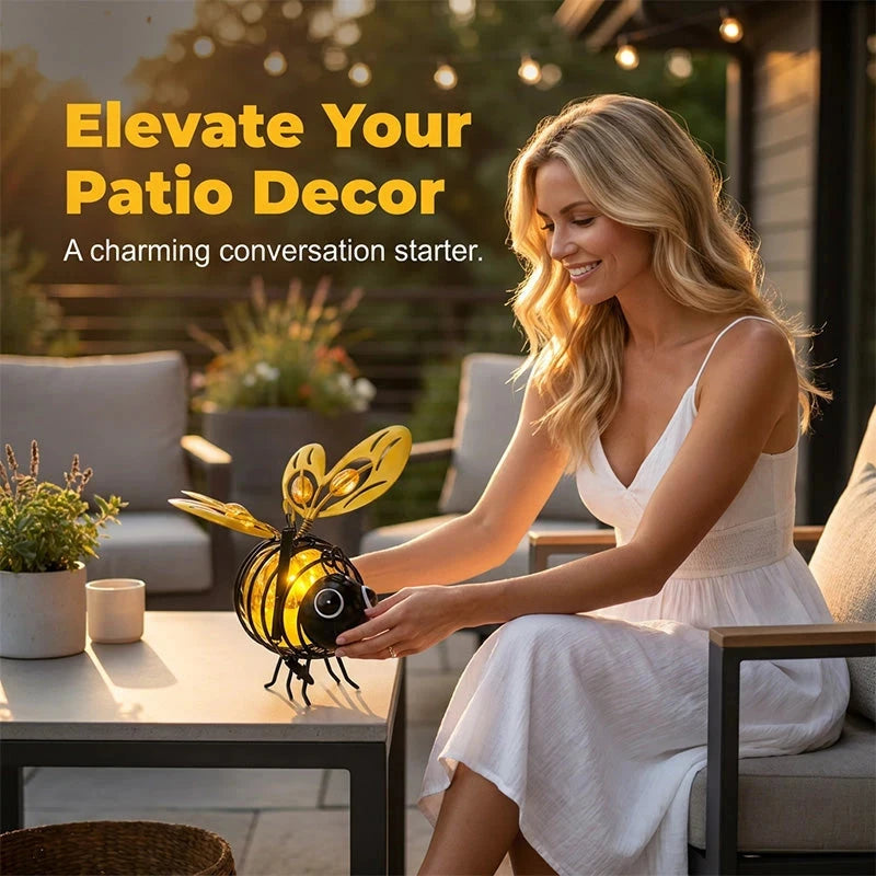 Hanging Solar Bee Light