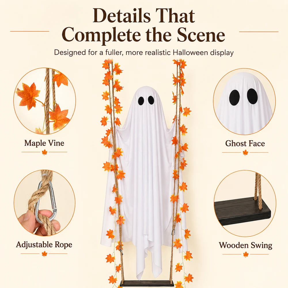 Light Up Swinging Ghost