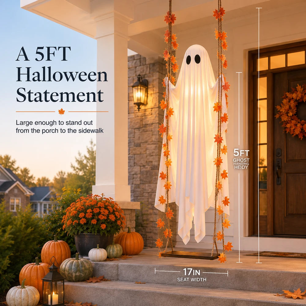 Light Up Swinging Ghost